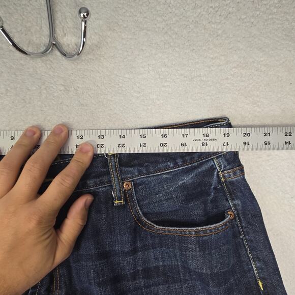 Lucky Brand Jeans Mens 38x26 H212 Blue Straight Medium Cotton HEMMED(Tagged 40) - Picture 11 of 14